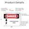 Signmission Underground Live Wire Danger Sign, Aluminum, 10in W x 7in L, 2PK OS-2PACK-DS-A-710-L-1600 - alternate 6